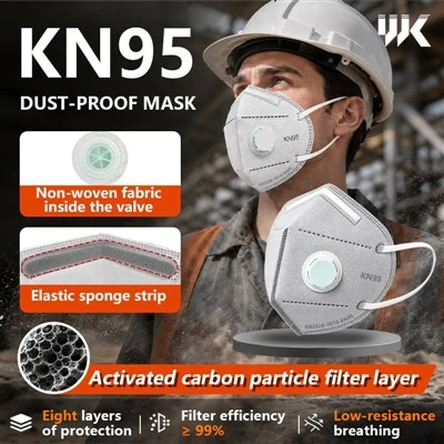Flat Fold KN95 Mask
